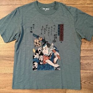Utagawa Kuniyoshi Ukiyo e art streetwear Japanese print Uniqlo T shirt NWOT L
